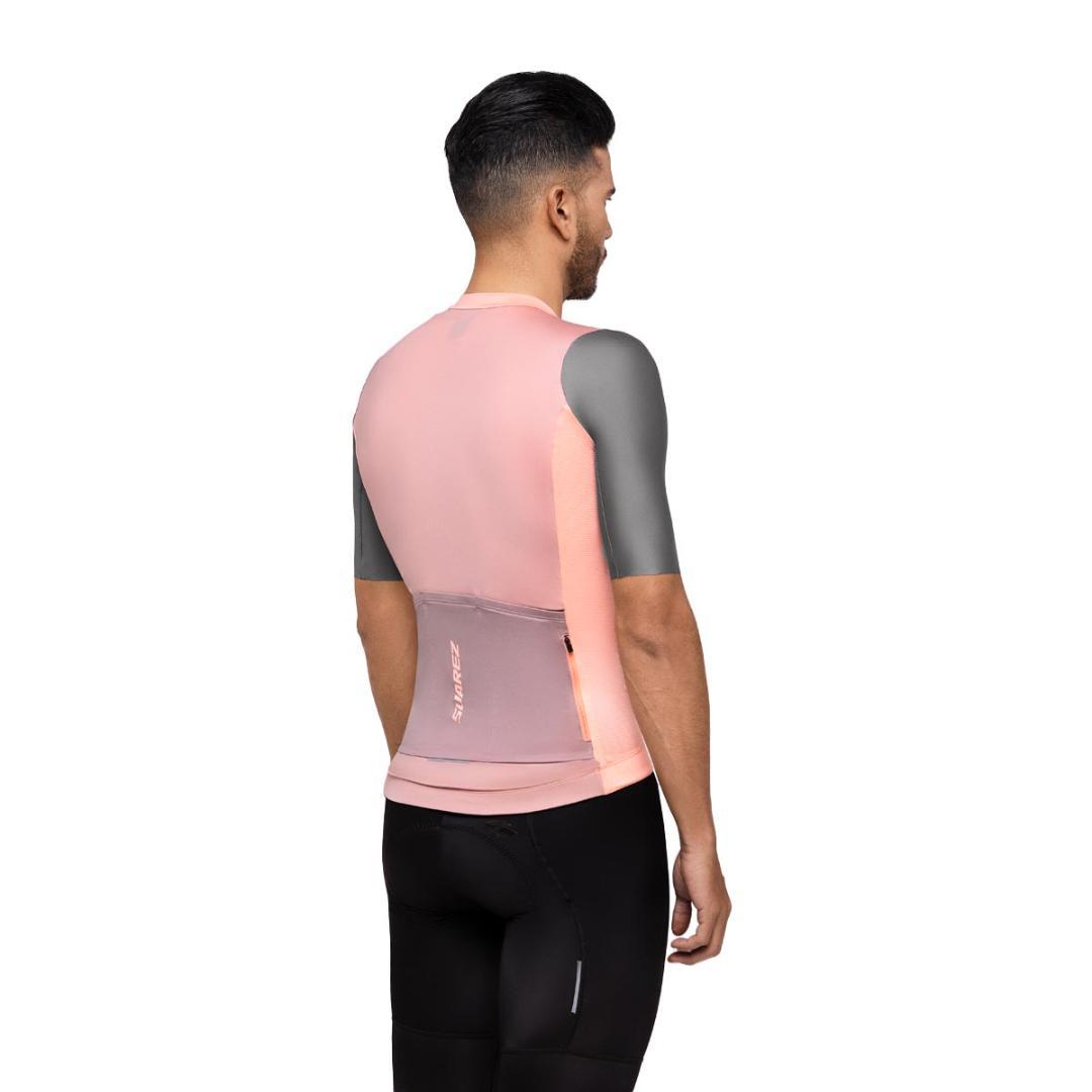新品サイクルジャージ　SUAREZ　ピンク（M)