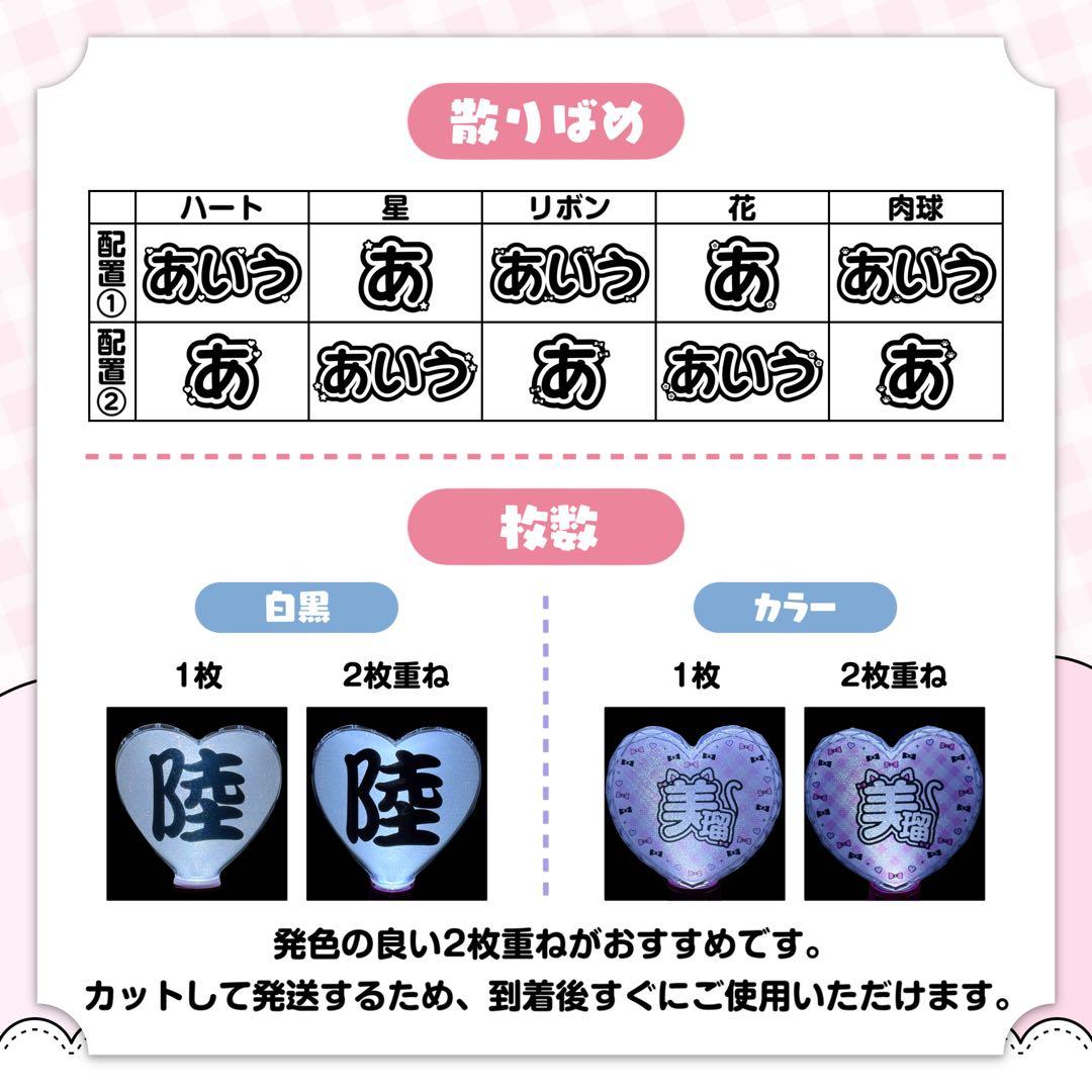 あいす様 キンブレシート