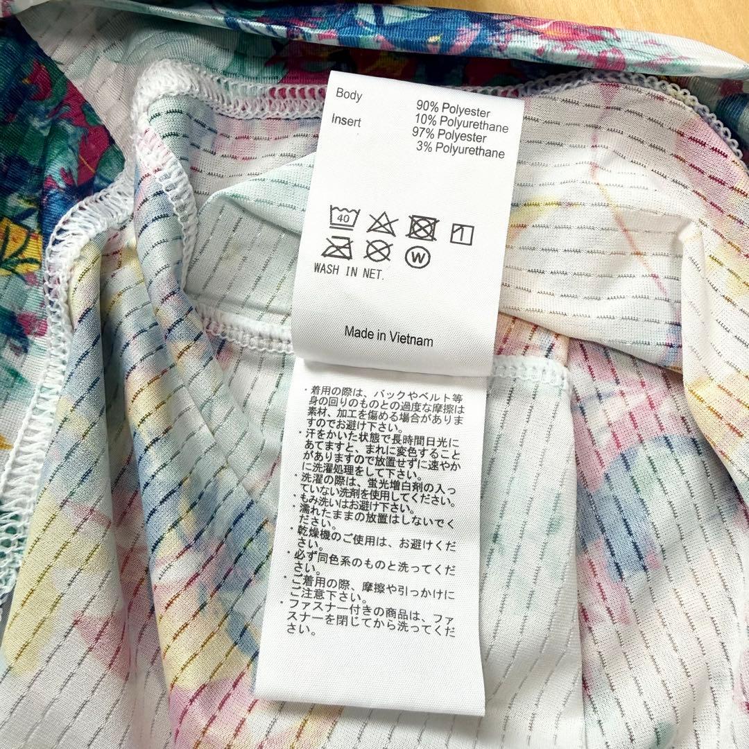 新品 タグ付 オークリー スカル ゴルフ ポロシャツ 花柄 総柄 メッシュ L