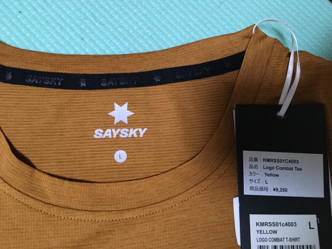SAYSKY/セイスカイ ランニングTシャツ マラソン ジム 部活 Lサイズ