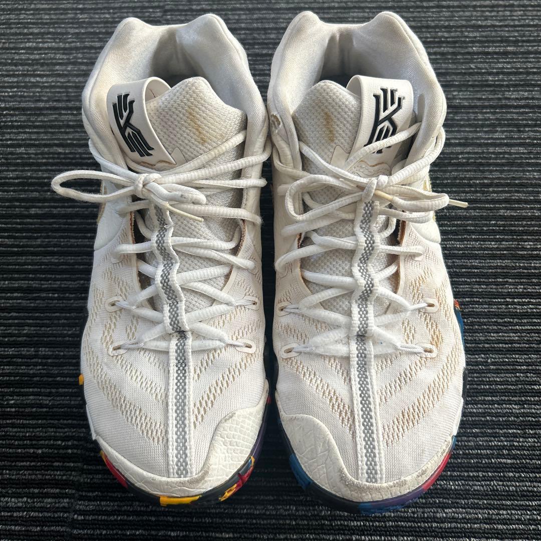 希少！Nikeナイキホワイト マルチカラー　バスケットシューズ28cm