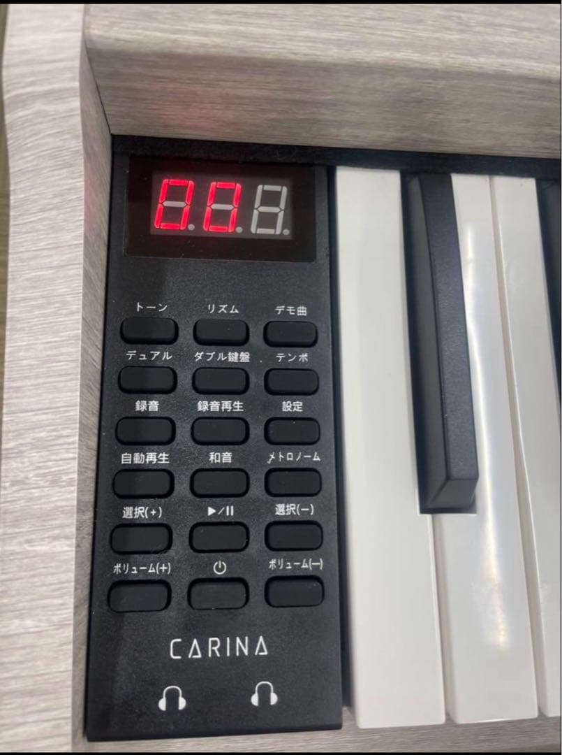 電子ピアノ88鍵盤　木目調ボディ　給電タイプ　ペダル付き
