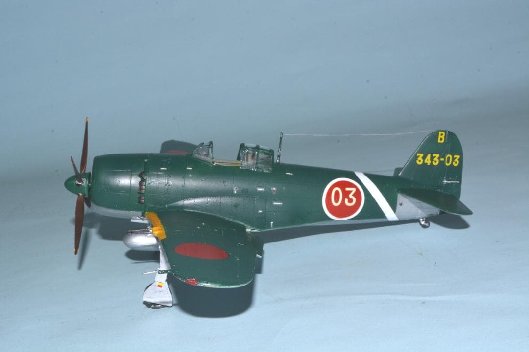 [完成品] 1/48 日本海軍　局地戦闘機『紫電改』海軍第343航空隊