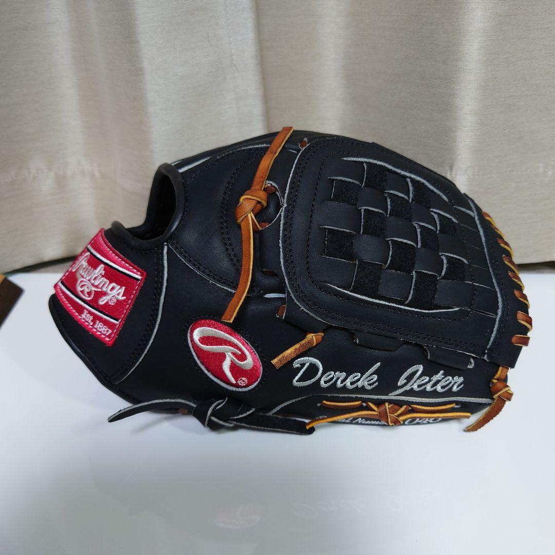 Derek Jeter Rawlings グローブ 展示用ケース付きRーMLB