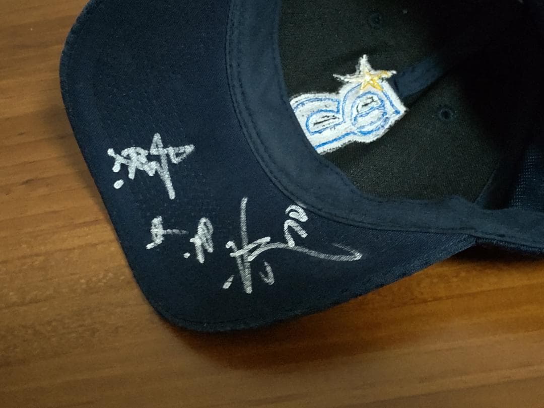 #70 中畑清 直筆サイン 限定ＣＡＰ ※スローガン入り：導 ☆ベイスターズ