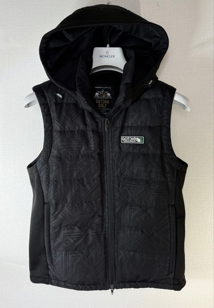 GOTCHA GOLFダウンベスト(D80% F20%)ブラック【美品】S