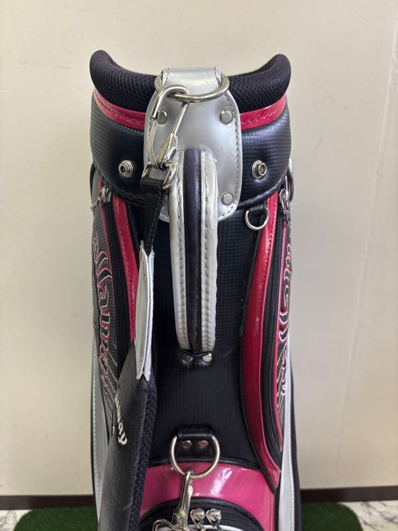 Callaway（キャロウェイ） キャディバッグ　黒×ピンク×シルバー
