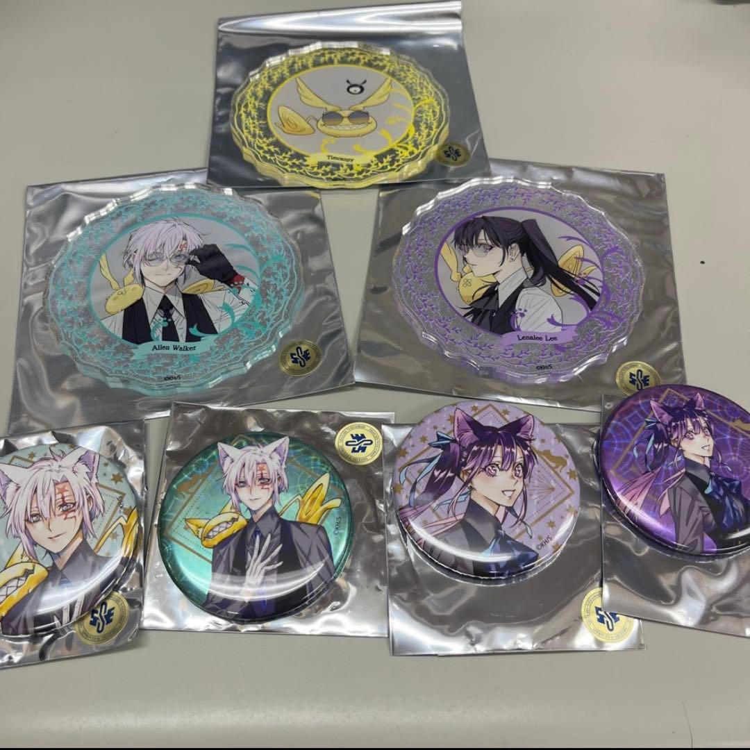 D.gray-man Dグレ アクリルコースター 缶バッジ アレン　リナリー