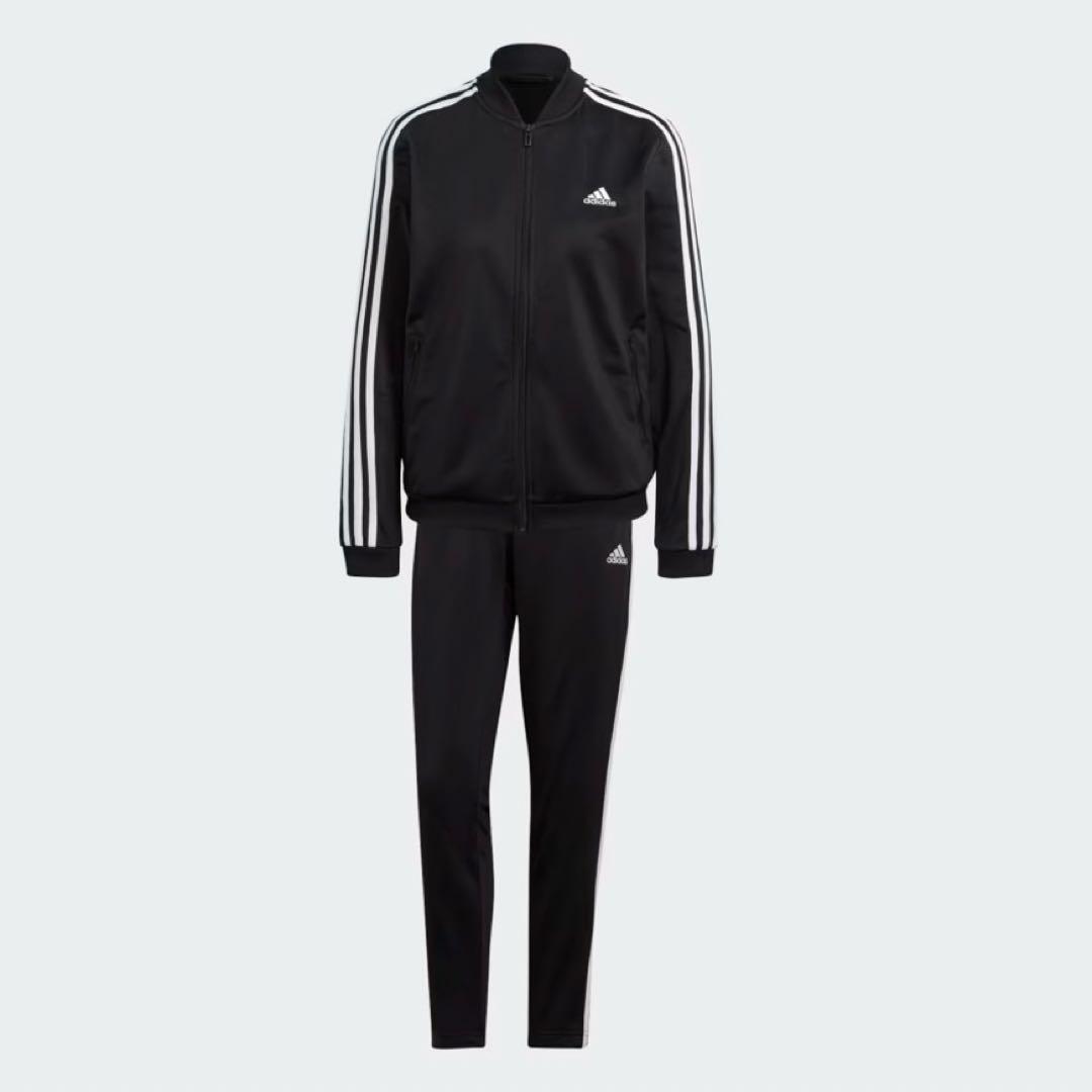 【新品】adidas エッセンシャルズ トラックスーツ Mサイズ ブラック