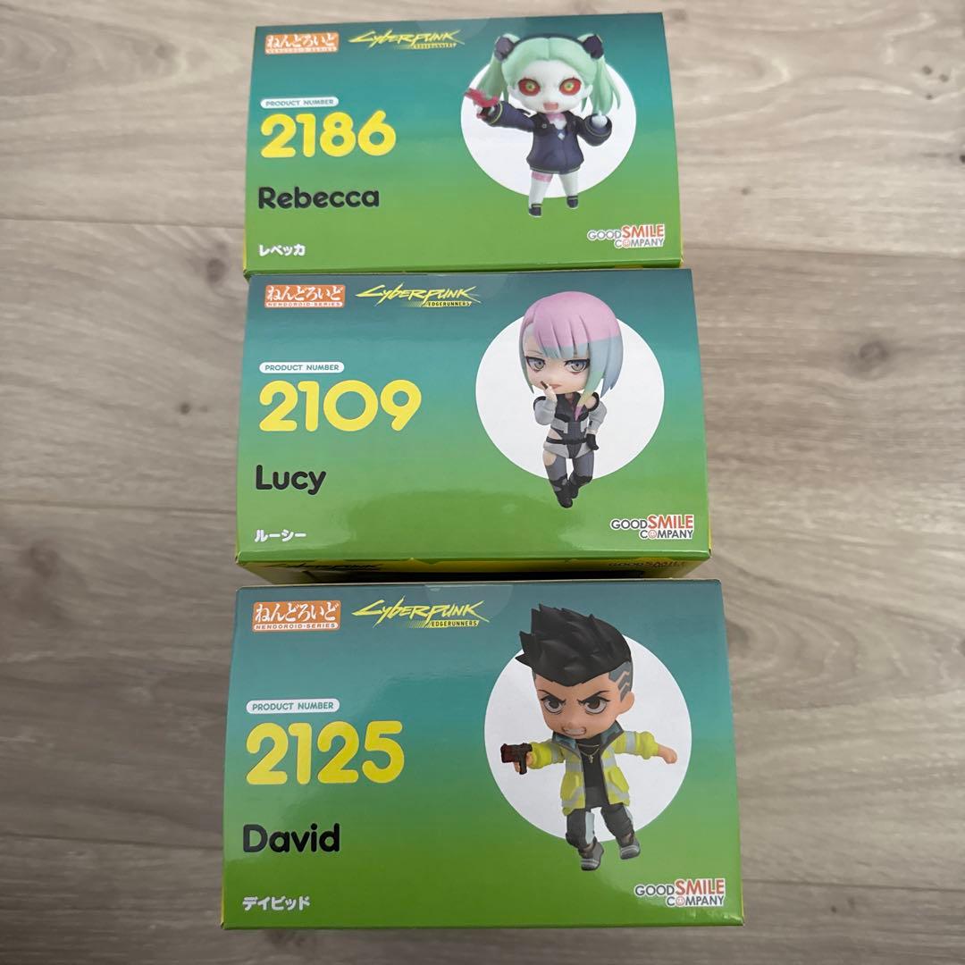 新品未開封　ねんどろいど デイビッド　ルーシー　レベッカ