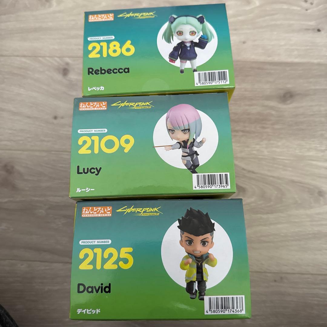 新品未開封　ねんどろいど デイビッド　ルーシー　レベッカ