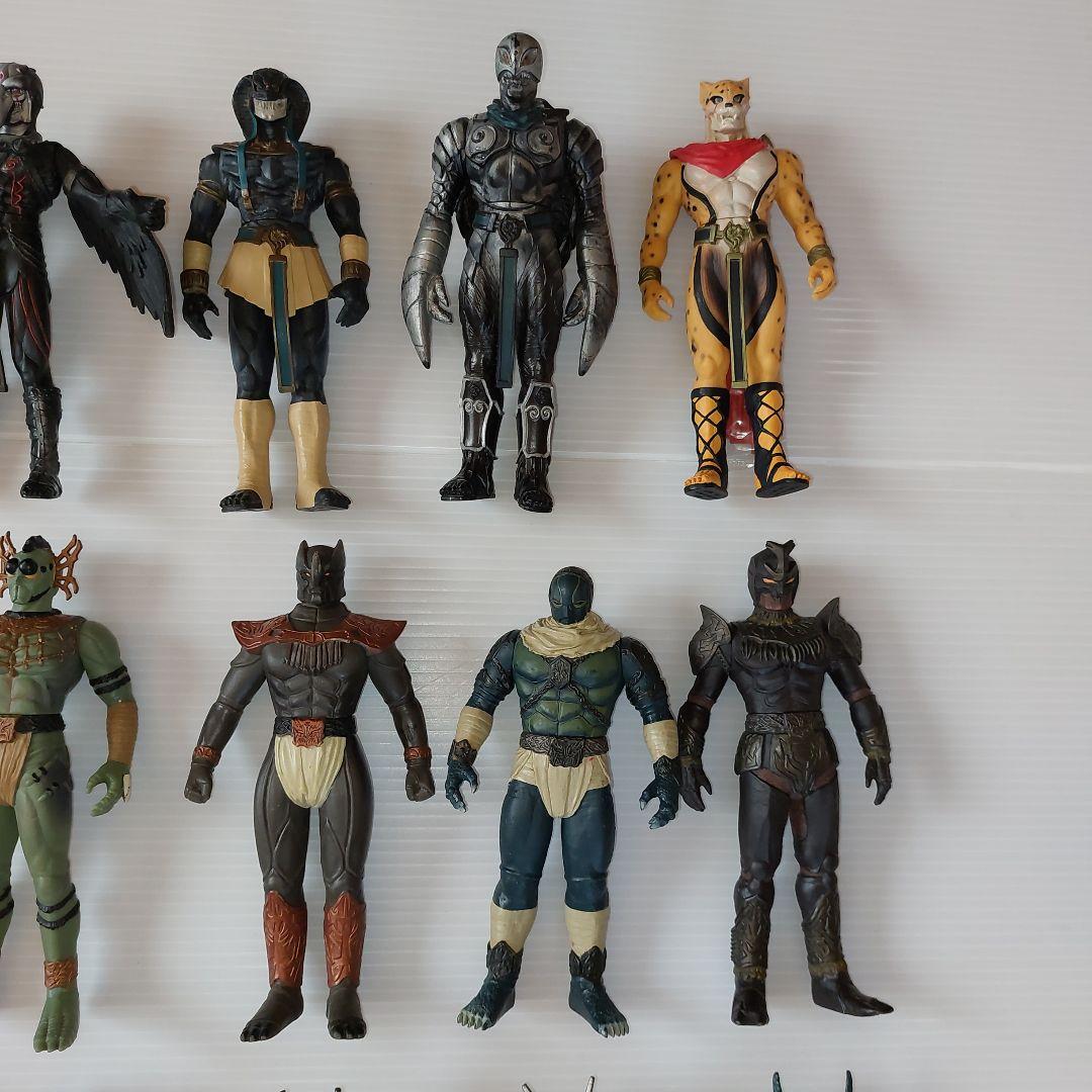 仮面ライダー　ライダーヒーローシリーズ　クウガ、アギト、怪人！当時物ソフビ