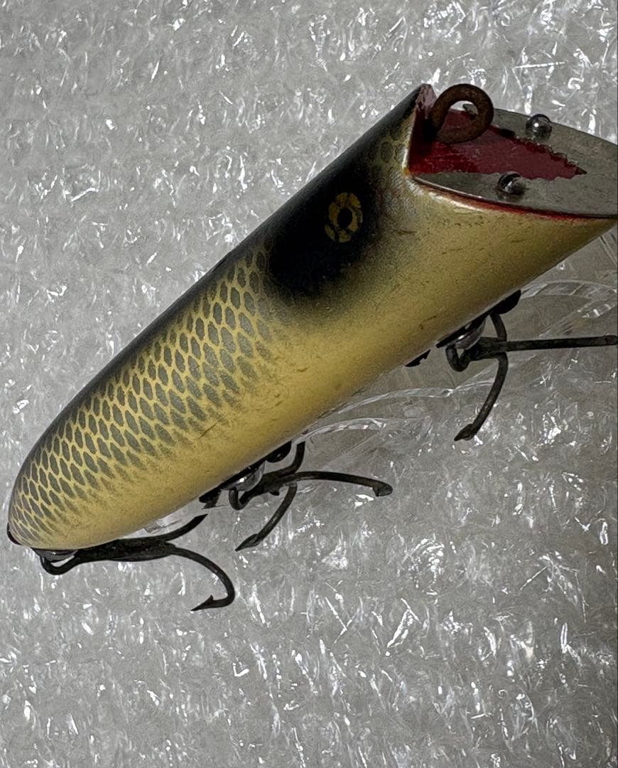 オールドヘドン　バサー 金目　1950年代　レア配色　HEDDON BASSER