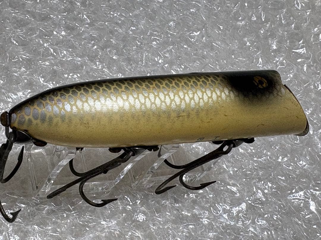 オールドヘドン　バサー 金目　1950年代　レア配色　HEDDON BASSER