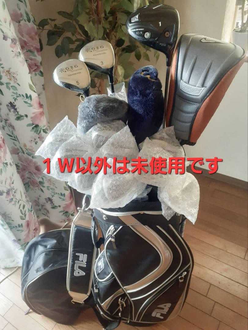 未使用 姫路製作クラブ★ジオテック無双ドライバー付★FILAキャディーバック