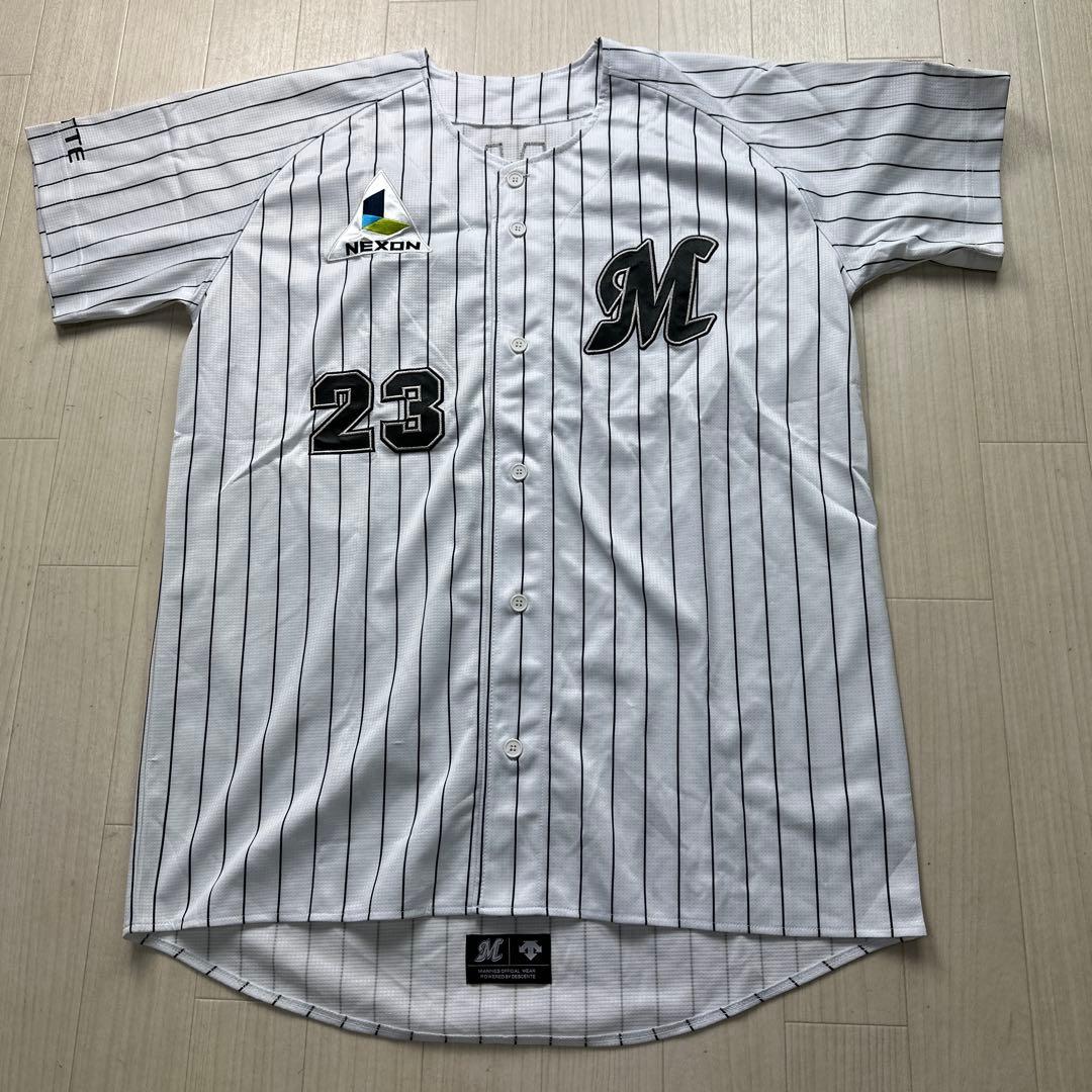 デサント千葉ロッテマリーンズユニフォーム中村奨吾