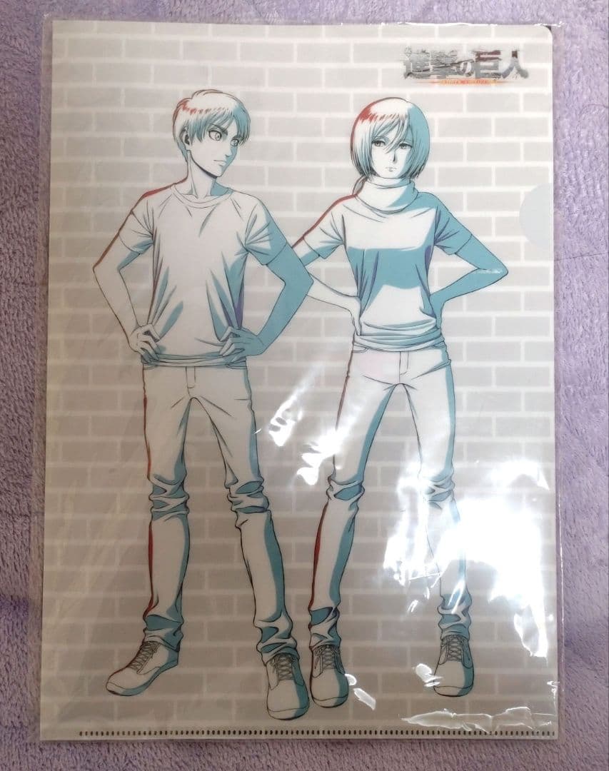 進撃の巨人 アニスタ エレン ミカサ アクリルスタンド クリアファイル