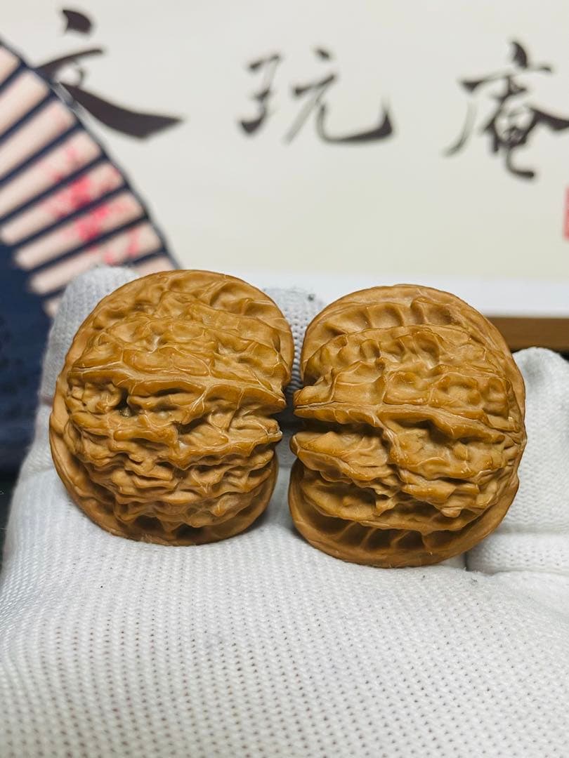 ❤️新入荷❤️No.701❤️文玩くるみ（文玩核桃） 原装球形精配磨盘