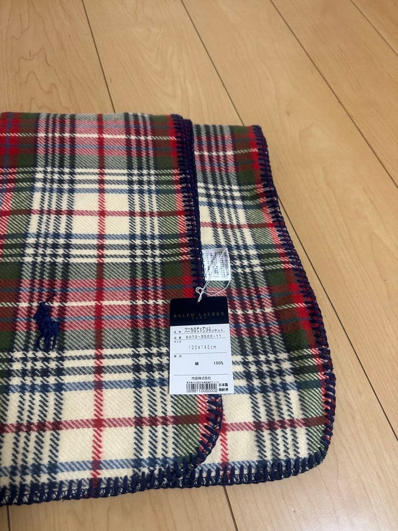 ラルフローレン　ハーフコットン　ブランケット　新品タグ付き　最終お値下げ