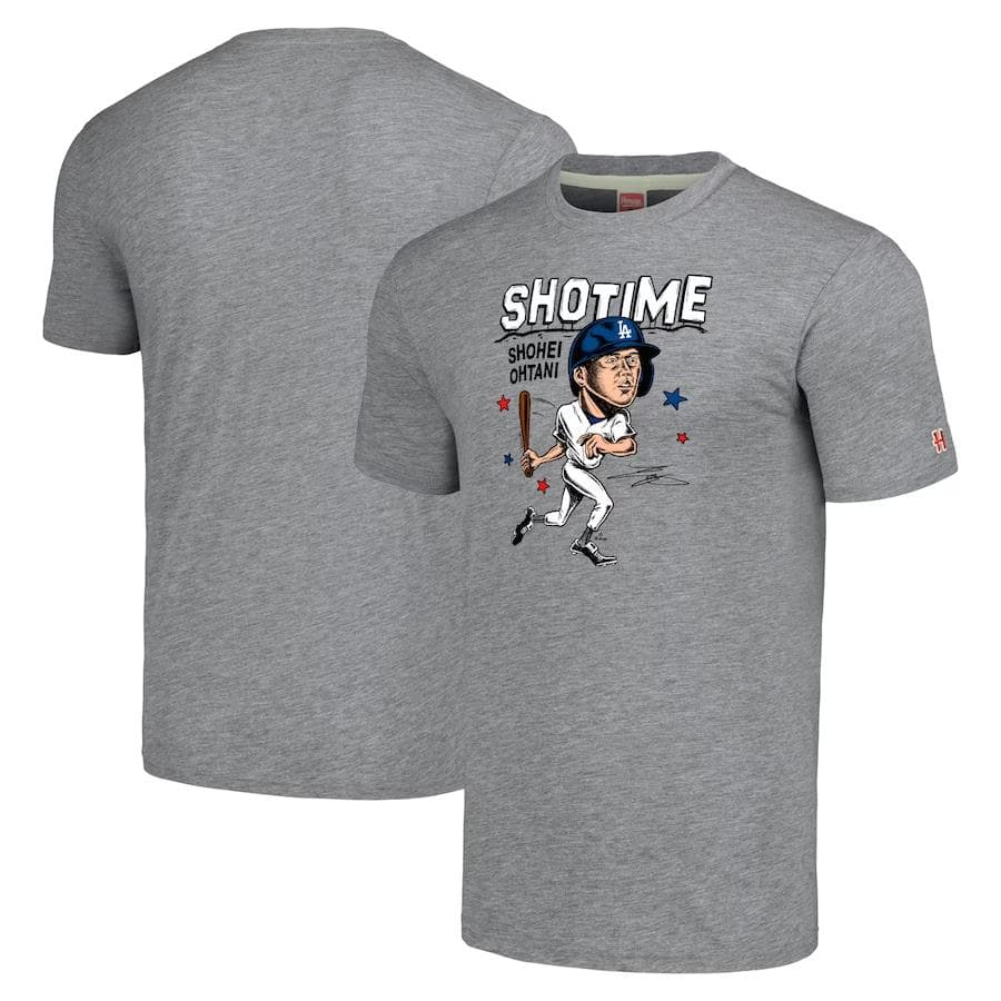 MLB 大谷翔平 ドジャース グラフィック Tシャツ XLサイズ グレー