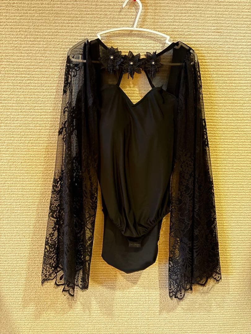ASH Design 黒のレースレオタード　Lサイズ