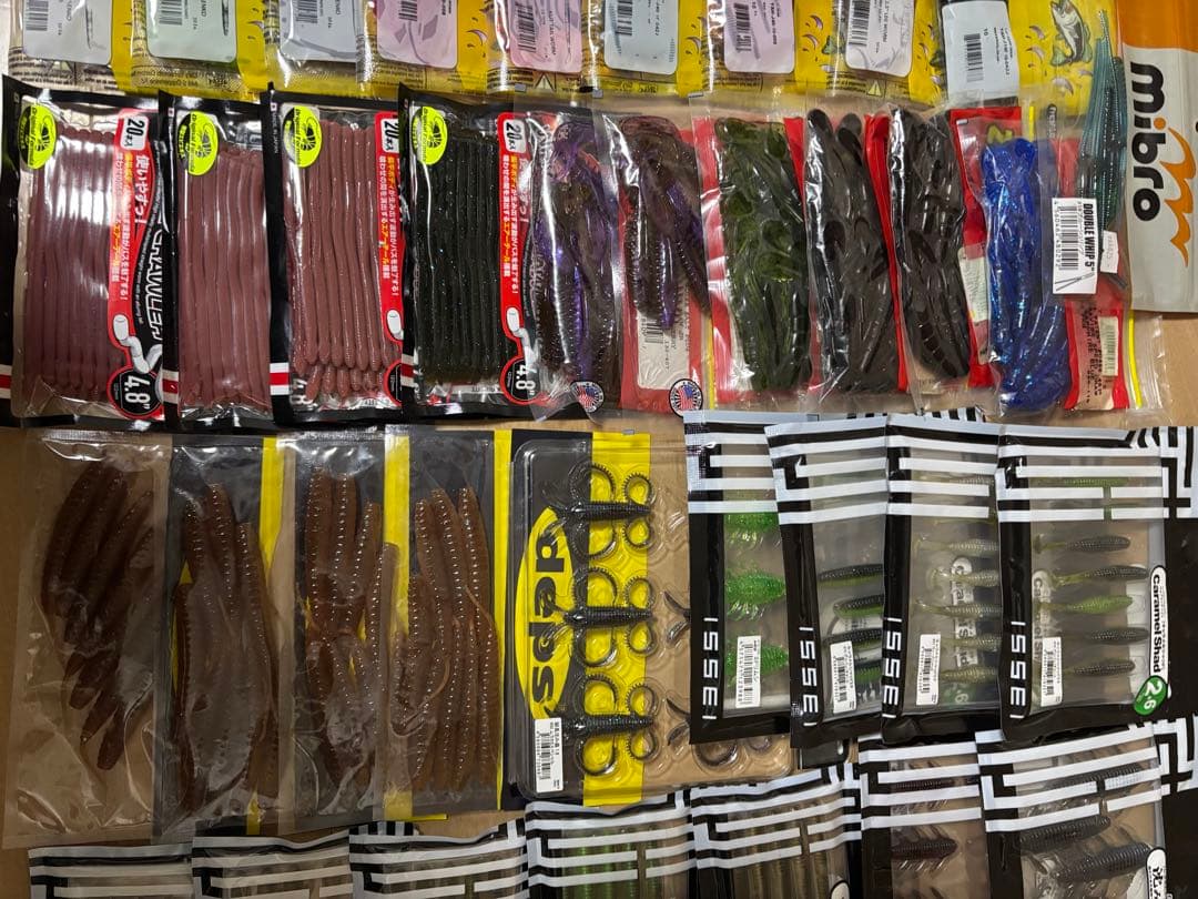バス釣りワーム　62袋まとめ売り　セット