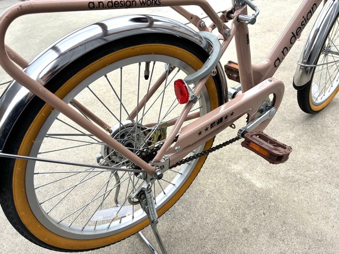 a.n.design works 子供用自転車 20インチ ベージュ