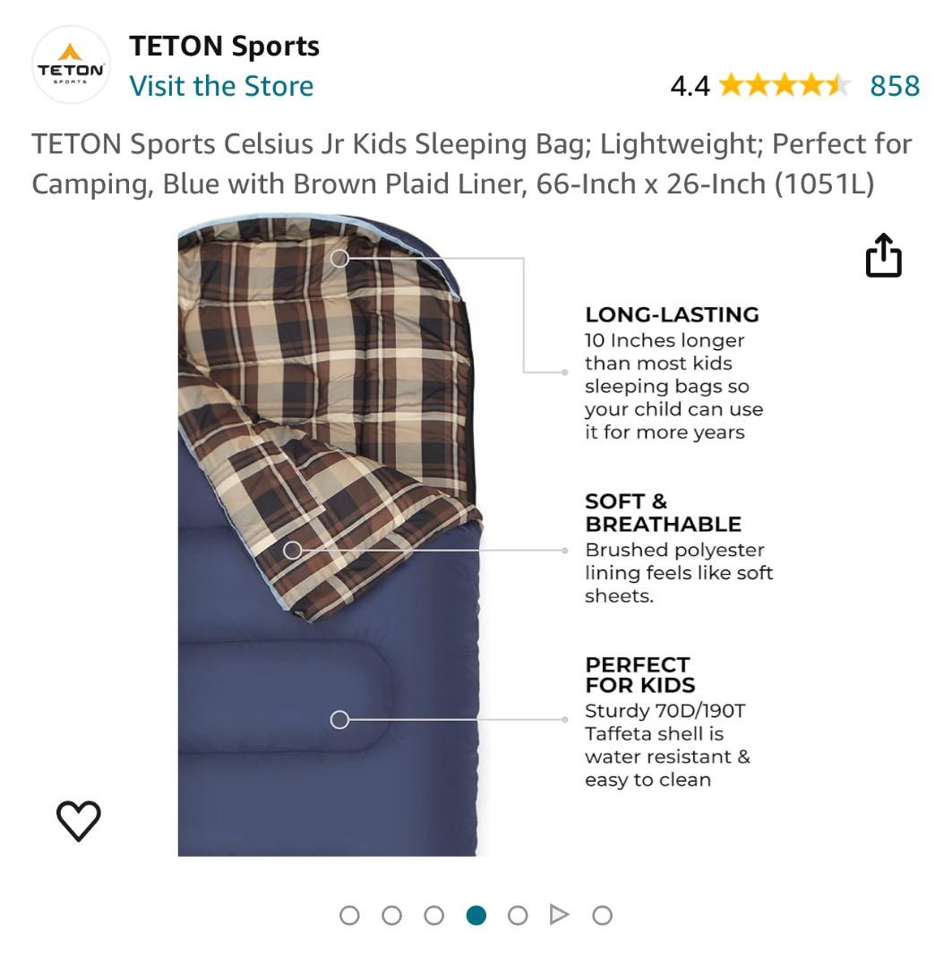 TETON ジュニア 寝袋 シュラフ ストライプ