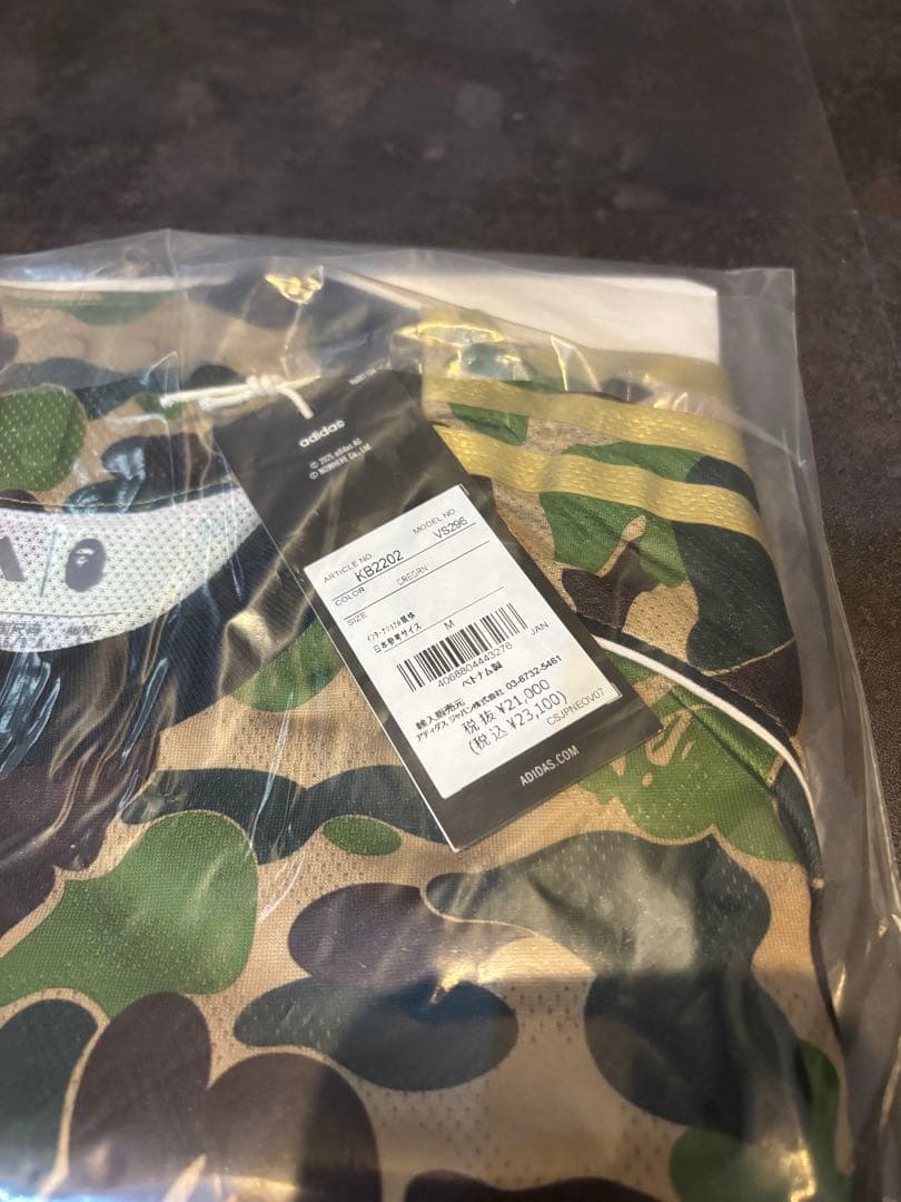 adidas × A BATHING APE ゲームシャツ　M