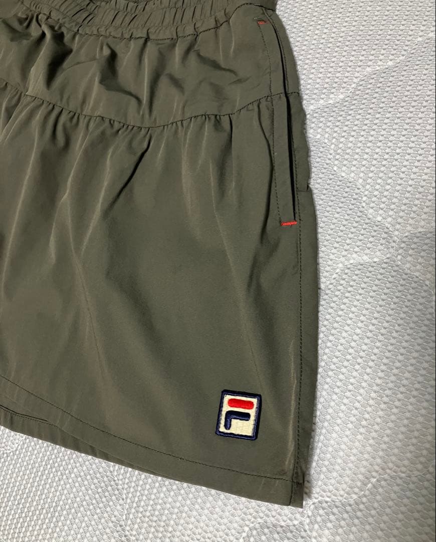 FILA フィラ　テニスキュロット　Ｌ　カーキ