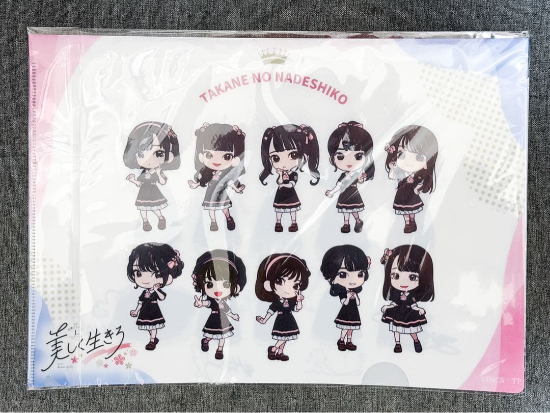高嶺のなでしこ × povo A賞 メンバーサイン入りオリジナルクリアファイル