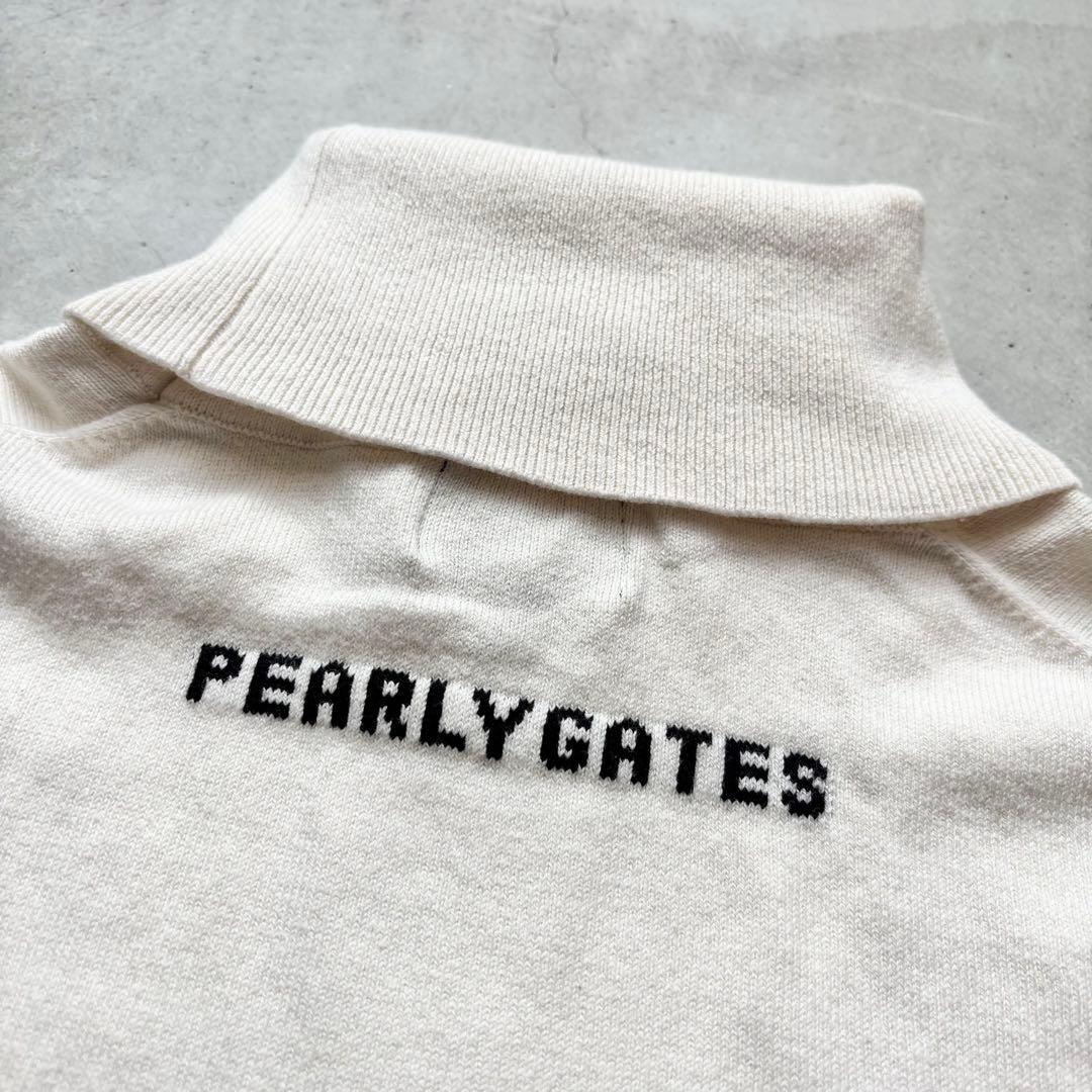 PEARLEY GATES パーリーゲイツ タートルネック ニットセーター 白6