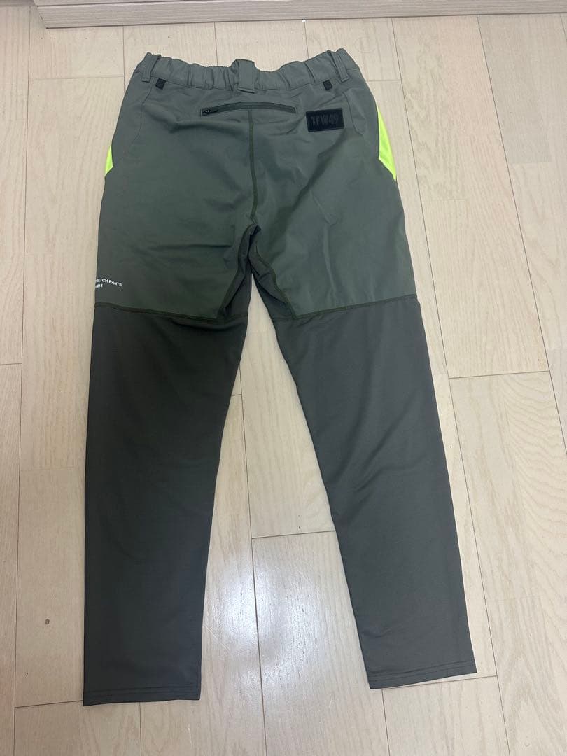 TFW49 スリムフィットパンツ S カーキ/イエロー