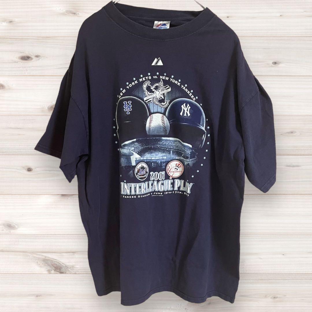 記念グッズ Y2K 07 MLB NEWYORK subwaySeries NAVY XXL