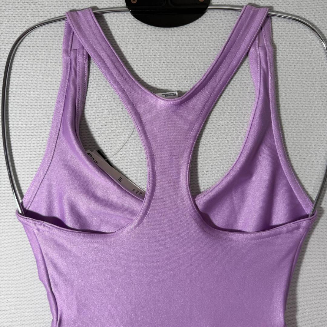 Reebok ボディスーツ レオタード Tバック Purple 海外XS