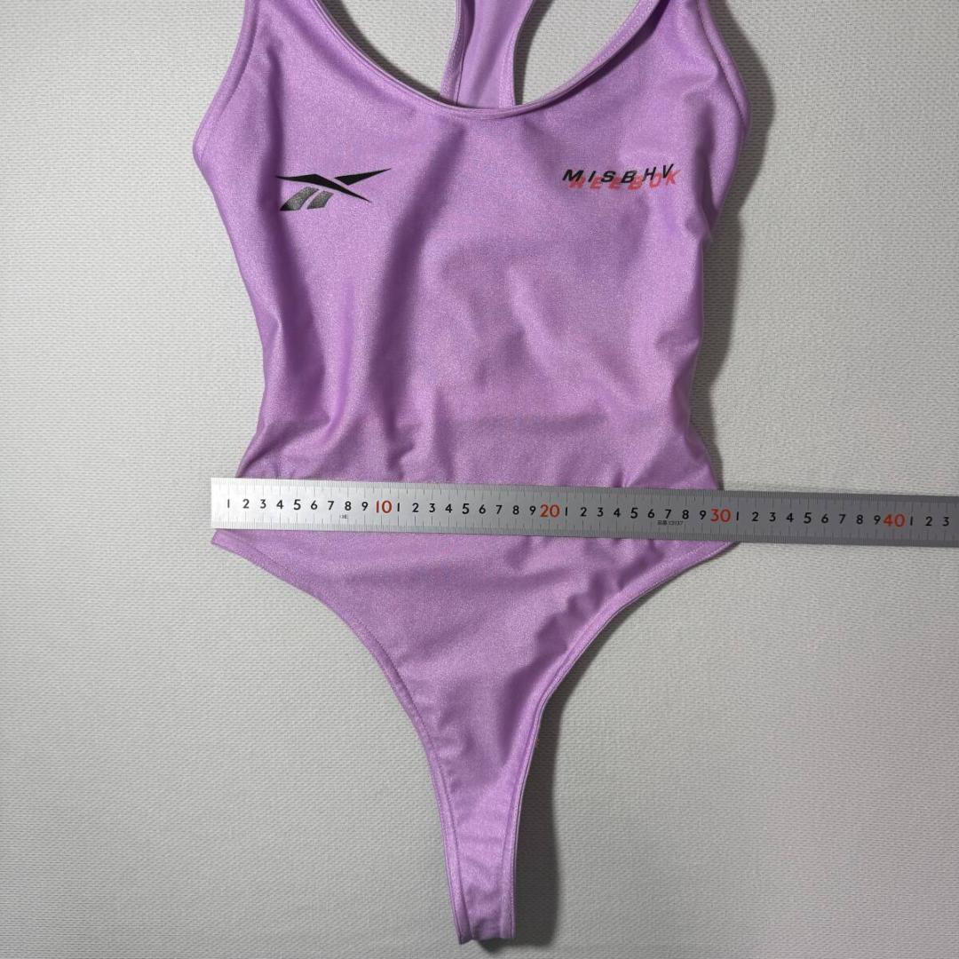 Reebok ボディスーツ レオタード Tバック Purple 海外XS