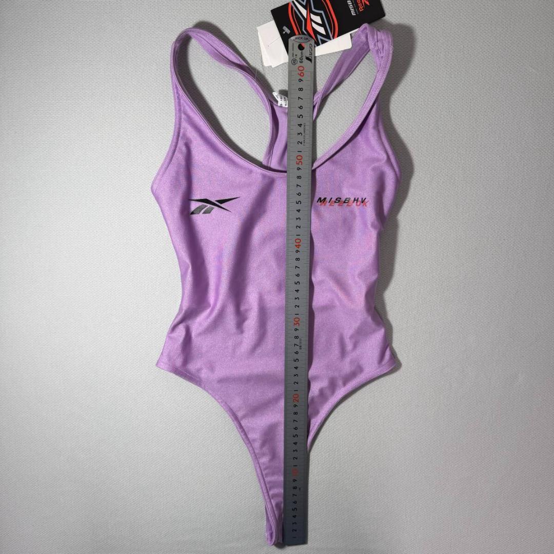 Reebok ボディスーツ レオタード Tバック Purple 海外XS