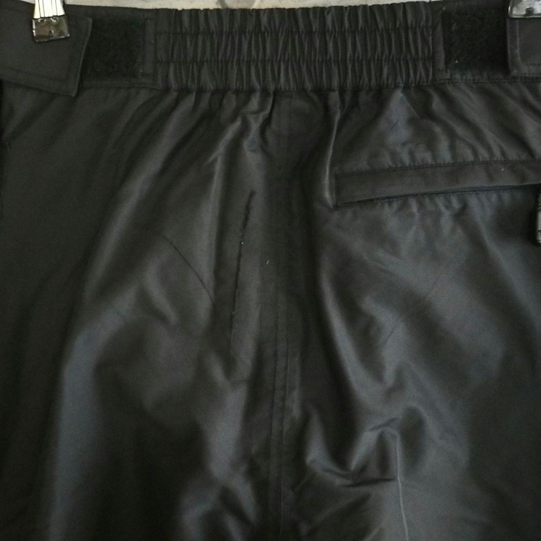 【キズ有 高機能】US ノースフェイス スノーボード パンツ フルジップ 黒 S