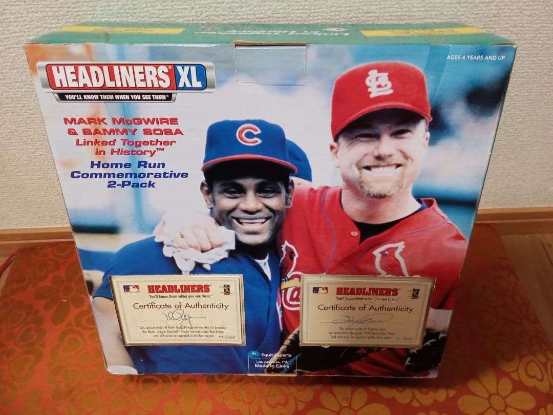 １９９８年MLB　記念フィギュア　サミー・ソーサ＆マーク・マグワイア　未使用