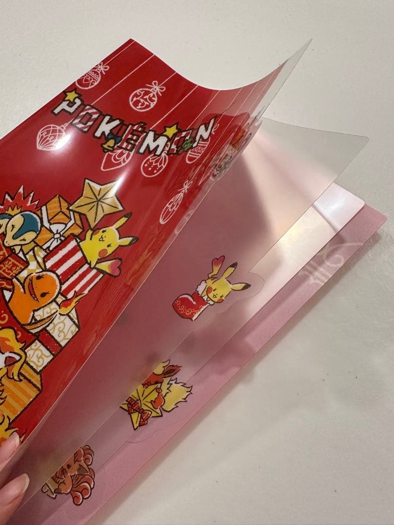 イッツデモ　ポケモン　クリスマスギフトモチーフ　インデックスクリアファイル