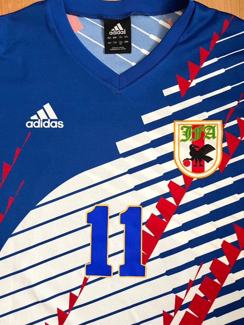 希少サイズ adidas 日本代表 ユニフォーム ドーハ KAZU カズ 11番