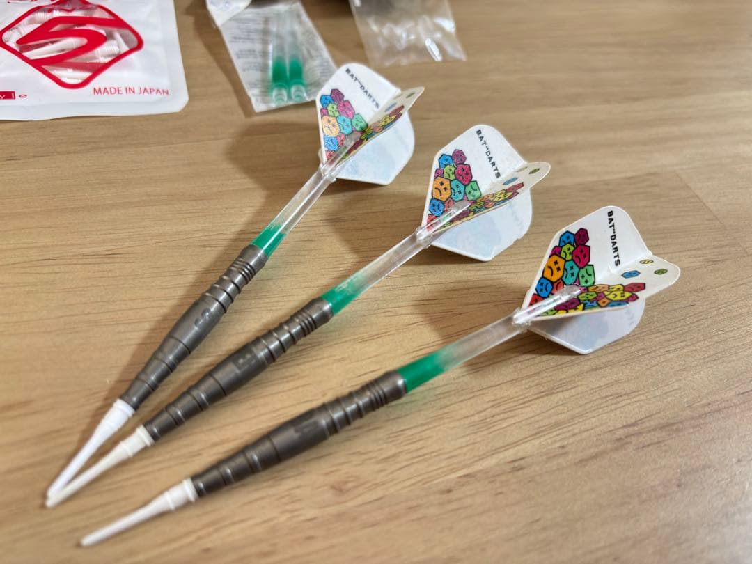 ダーツセット 3本 ネイビーケース付き BAT DARTS