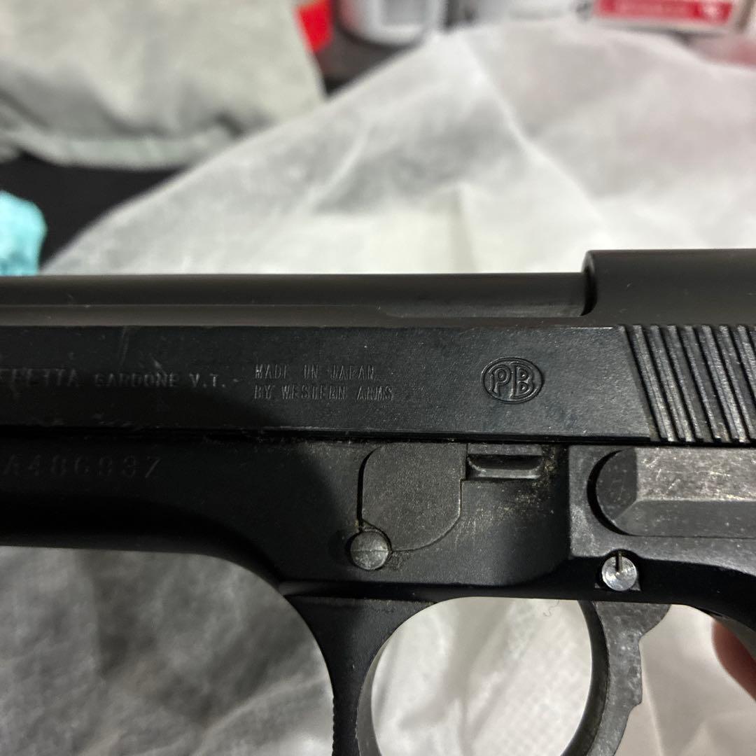 ウエスタンアームズベレッタ M92 ガスガン ブラック_マガジンはなし