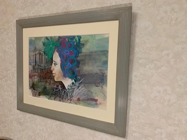 ピエロ作品の巨匠❣️物故作家・納 健❣️うろこ美術館グランプリ受賞◆大判水彩画