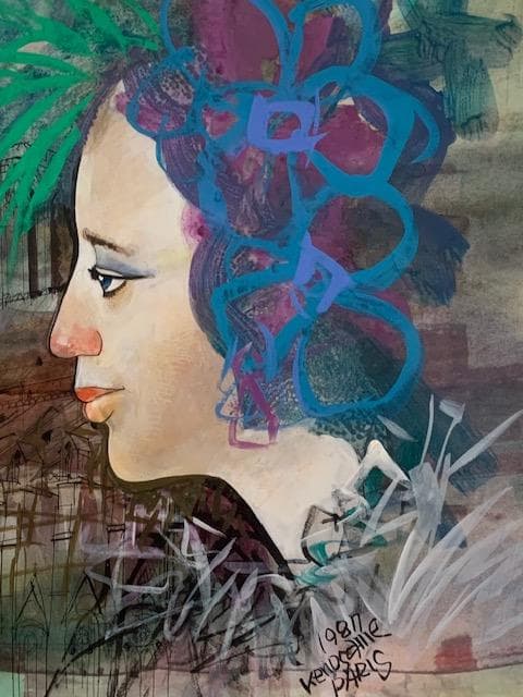 ピエロ作品の巨匠❣️物故作家・納 健❣️うろこ美術館グランプリ受賞◆大判水彩画