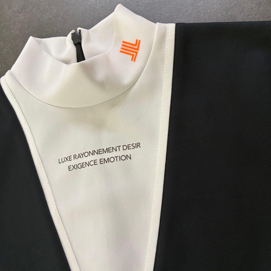 【美品】ランバンスポール Vネックレイヤード調ワンピース Mサイズ