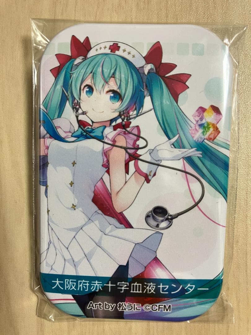 【限定非売品】初音ミク献血缶バッジ