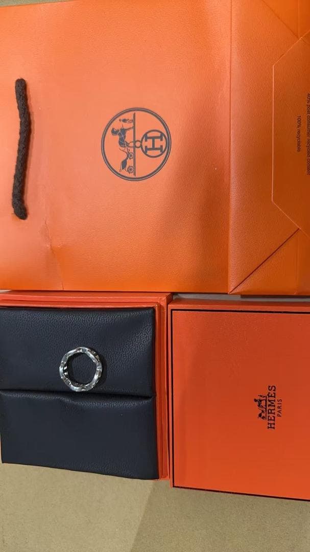【極美品】エルメス シェーヌダンクル アンシェネ リング 52号 正規品