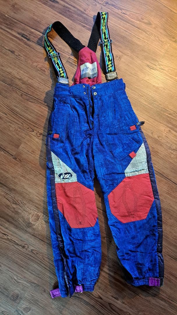【アシックス】90sビンテージ スキーウェア上下セット
