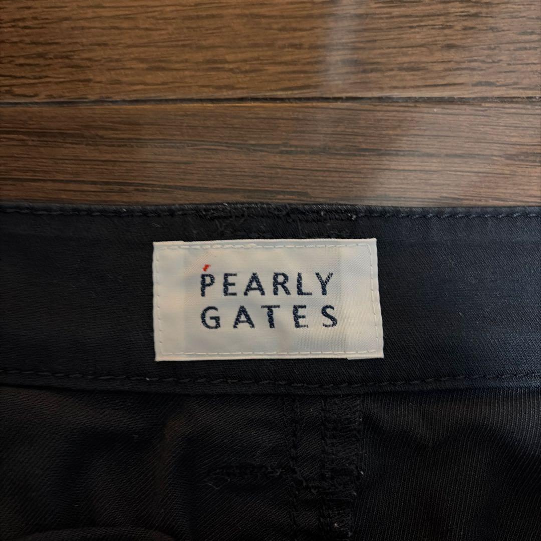 PEARLY GATES エッセンシャル　ゴルフパンツ PGロゴ刺繍　ネイビー